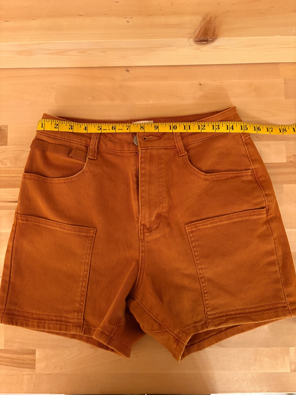 High-Rise Utility Shorts in Rust - Rails & Co. - Picture 7 of 7